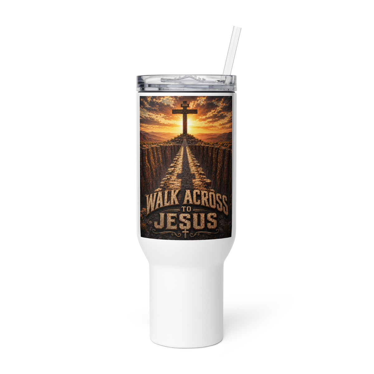 Walk Across With Jesus Christian 40 oz Travel Mug